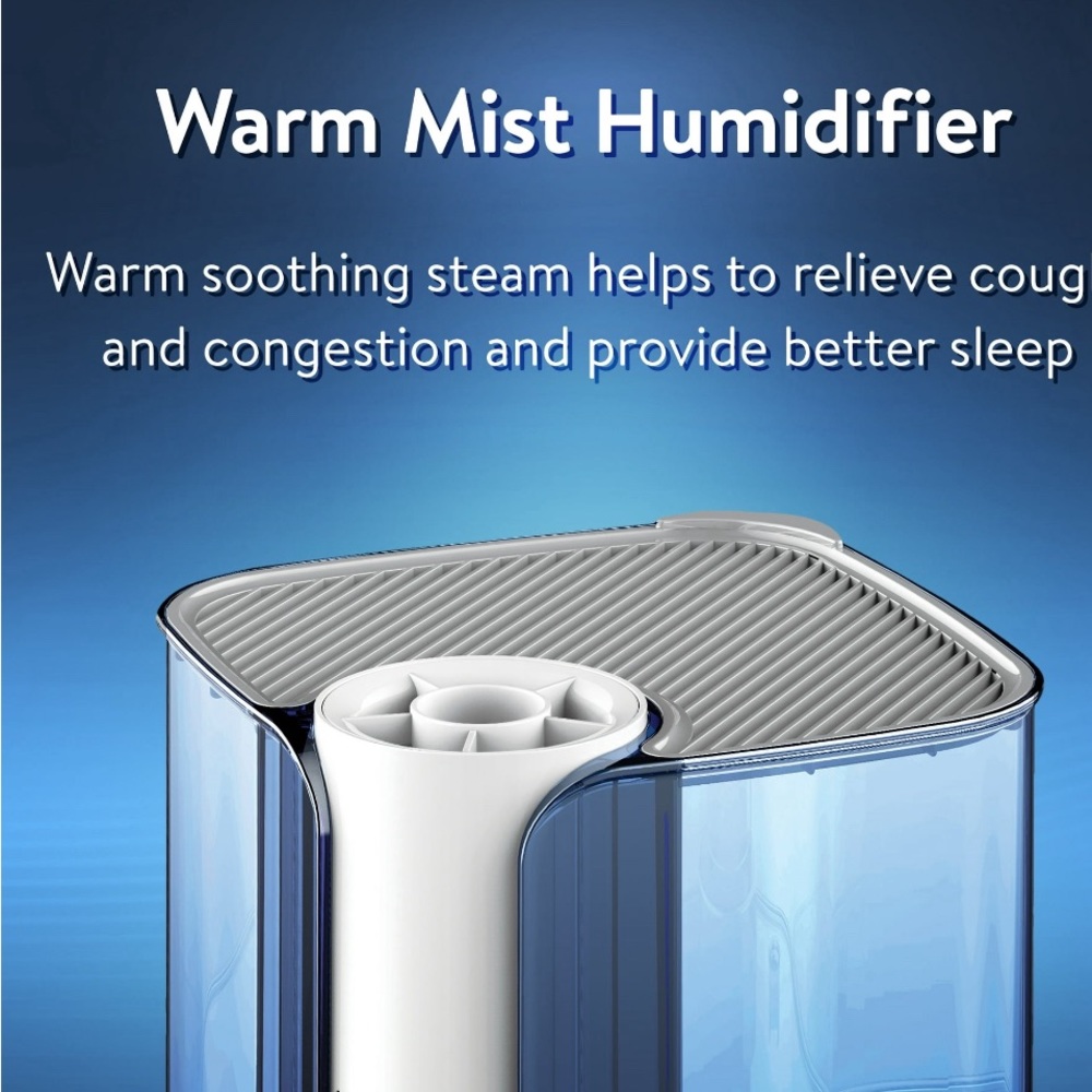 NEW- Equate Warm Mist Humidifier - Picture 8 of 9